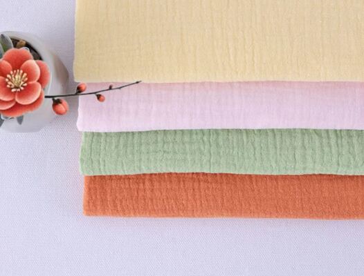 Vải Gạc Đôi 100% Cotton 40S (120GSM) Mềm Mại Tự Nhiên. Thoáng khí. Được tạo ra cho cuộc sống thư giãn.
