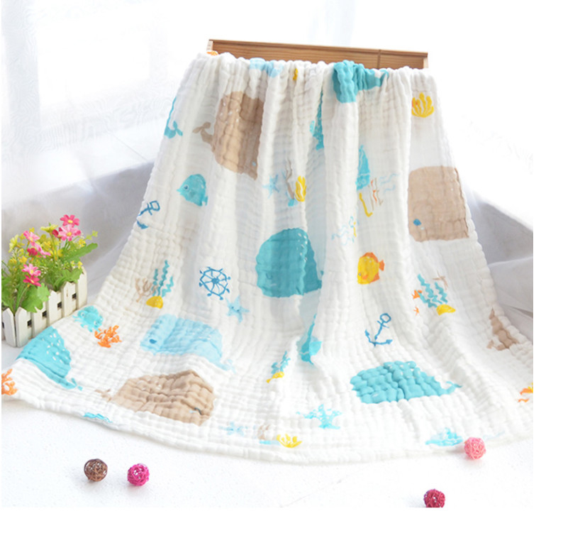 Mô hình sống động Vải gạc in phản ứng 210gsm Túi quấn giữ nhiệt cho trẻ sơ sinh