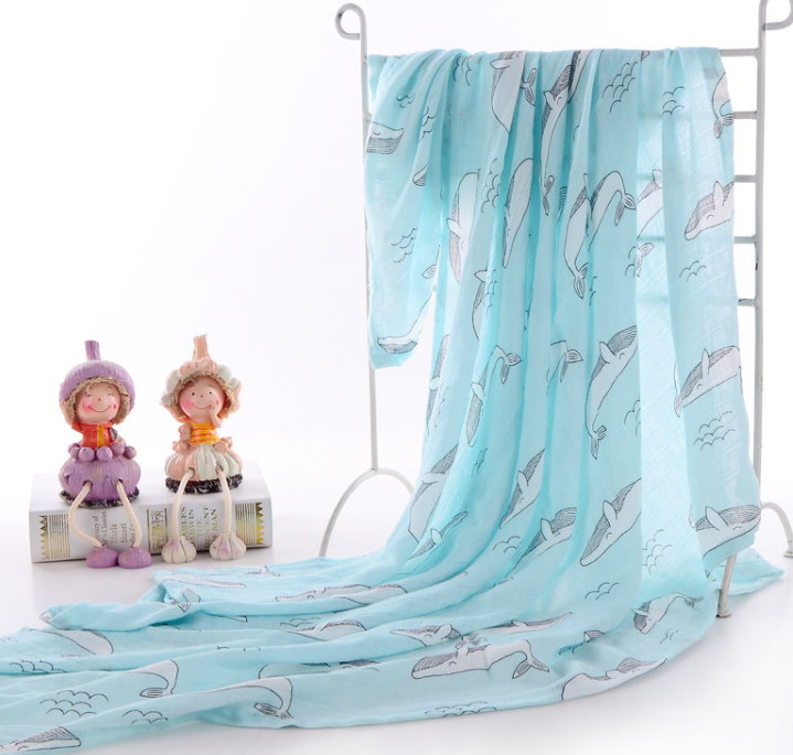 Hoa văn sống động 40S 115GSM Muslin Gạc vải của sân cho quần áo trẻ em