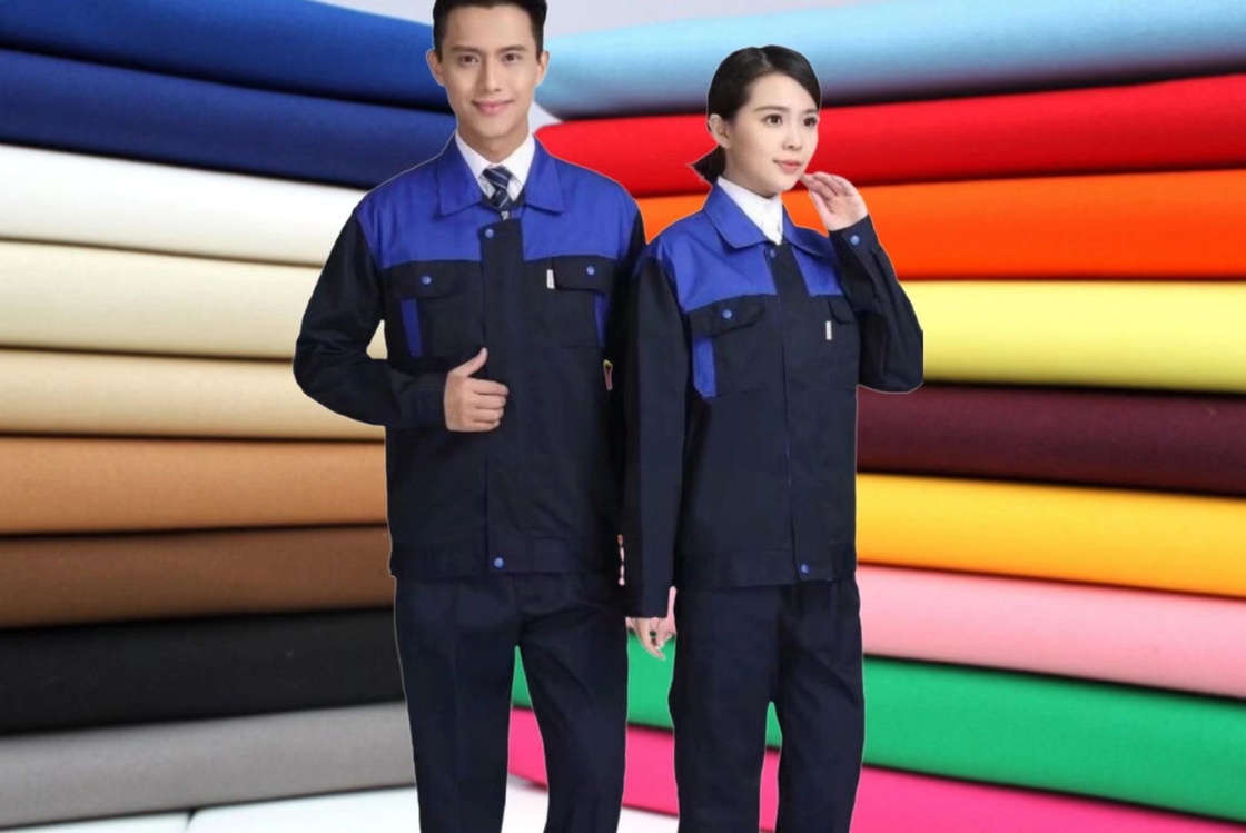 Polyester Trơn Dệt Ngọc Trai Vải Canvas 20% Viscose 23X23 88X54 260GSM Trang Phục Tiếp Viên Hàng Không