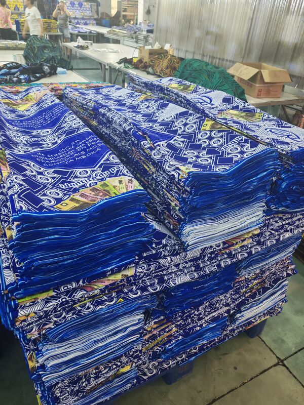 Pagne Wax Africanin 100% Cotton African Wax Print Fabric